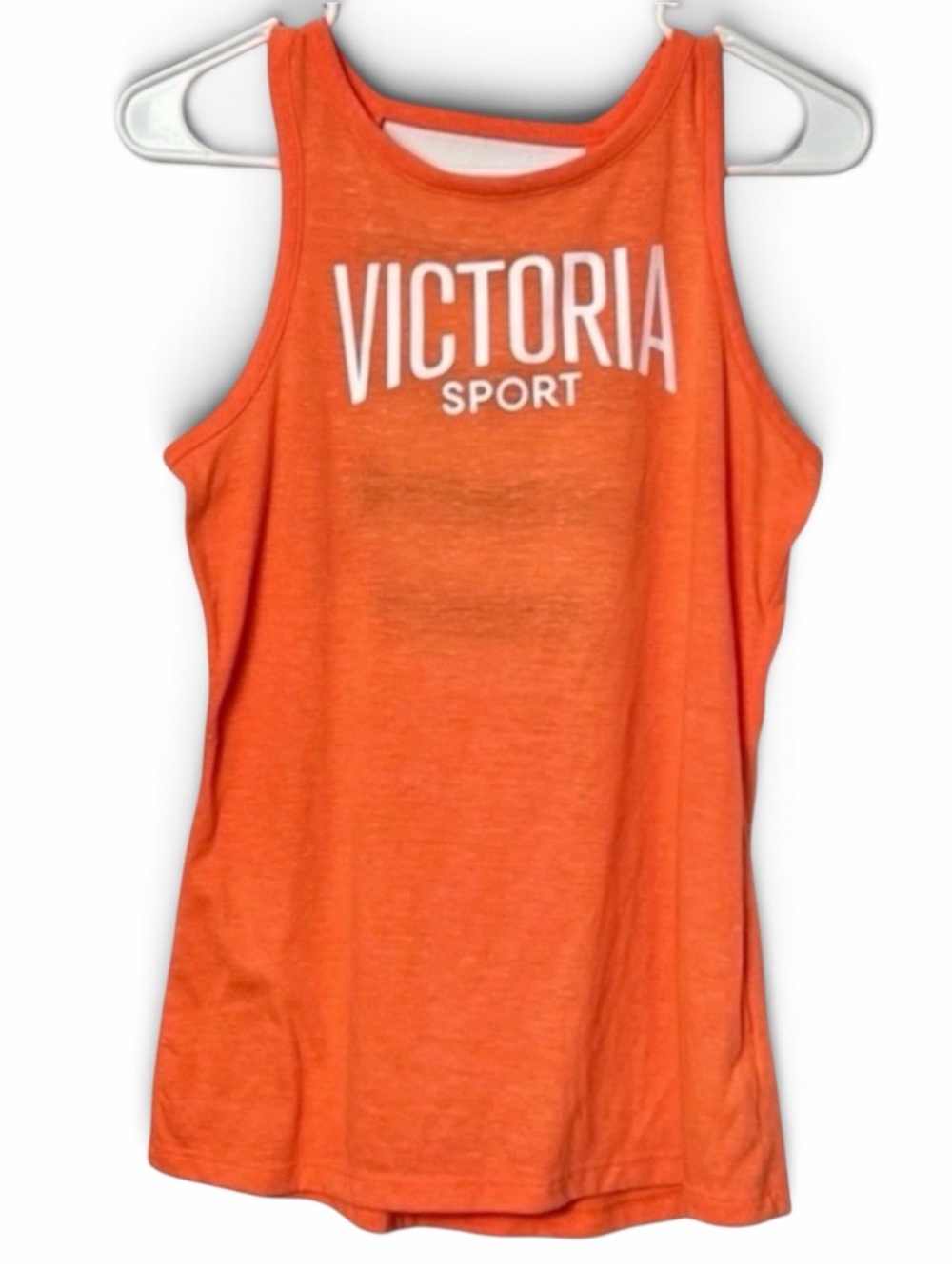 Victoria Sport Orange Logo Tank Top with Open Back Design Size XS